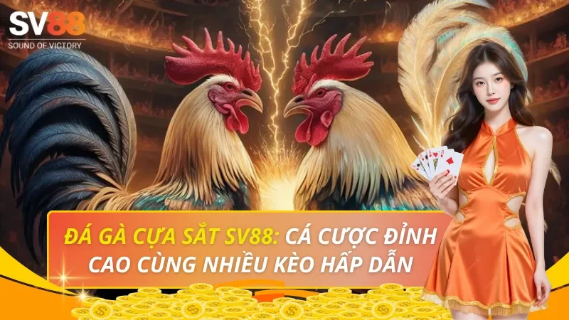 Đá Gà Cựa Sắt SV88: Cá Cược Đỉnh Cao Cùng Nhiều Kèo Hấp Dẫn